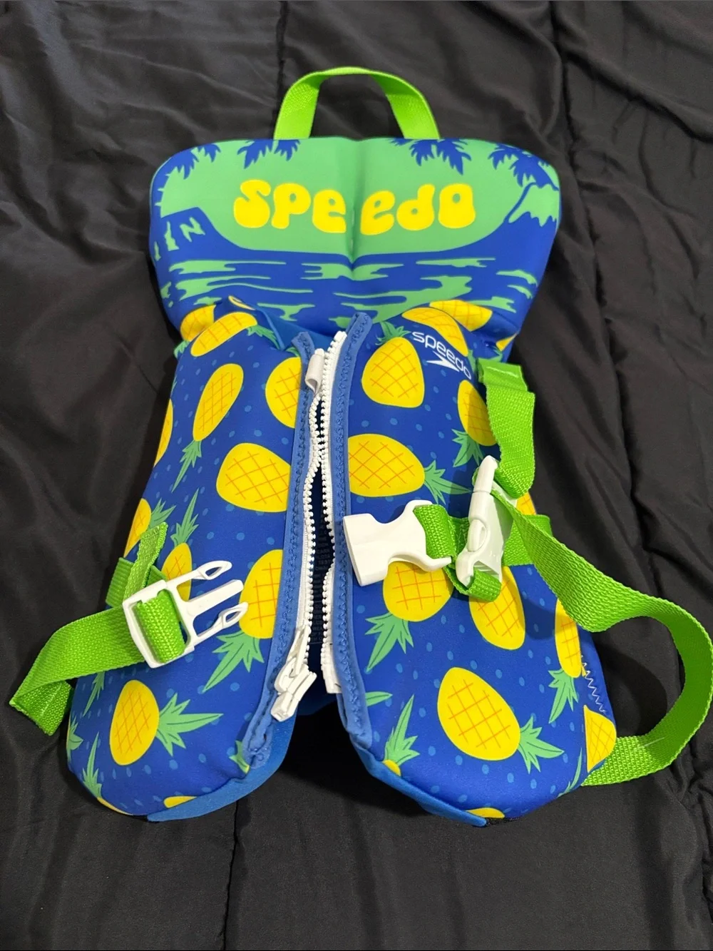 Speedo infant Pineapple Swim Vest - Blue, Yellow, Green